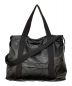 FACCIES（ファッチーズ）の古着「LEATHER BIG TOTE BAG」｜ブラック