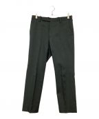 AURALEEオーラリー）の古着「WOOL KID MOHAIR GABARDINE NARROW SLACKS/スラックス」｜モスグリーン