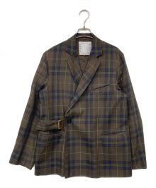 CULLNI×jieda（クルニ×ジエダ）の古着「TIELOCKEN JKT CHECK/タイロッケンジャケット」｜ブラウン