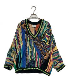 Coogi（クージー）の古着「Vネック3Dニット」｜マルチカラー