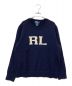 POLO RALPH LAUREN（ポロ・ラルフローレン）の古着「INTARSIA RL KNIT/インターシャニット」｜ネイビー