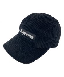 SUPREME（シュプリーム）の古着「ボックスロゴコーデュロイキャップ」｜ブラック