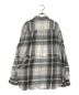 UNUSED (アンユーズド) FRINGE L/S BIG CHECK SHIRT ホワイト×グレー サイズ:4 未使用品：10000円