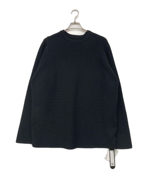 teatora（テアトラ）teatora (テアトラ) CARTRIDGE KNIT CREW 7G ブラック サイズ:5 未使用品の古着・服飾アイテム