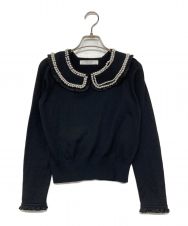 Her lip to (ハーリップトゥ) Rodin Pearl Knit Pullover ブラック サイズ:Ｍ