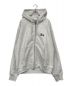 stussy（ステューシー）の古着「BASIC STUSSY ZIP HOODIE/ベーシックステューシージップフーディ」｜グレー