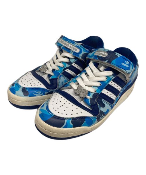 A BATHING APE（アベイシングエイプ）A BATHING APE (アベイシングエイプ) adidas (アディダス) Forum 84 Low/フォーラム 84 ロー ブルー サイズ:25の古着・服飾アイテム