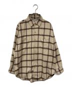 son of the cheese（サノバチーズ））の古着「SHAGGY CHECK SHIRT/シャギーチェックシャツ」｜ベージュ