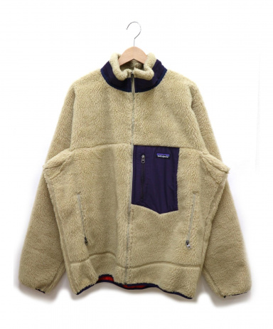 中古 古着通販 Patagonia パタゴニア クラシックレトロxジャケット ベージュ パープル サイズ Xl fa14 ブランド 古着通販 トレファク公式 Trefac Fashion