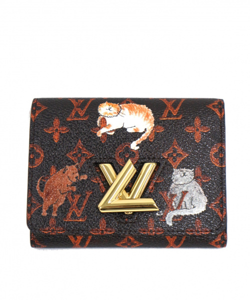 中古 古着通販 Louis Vuitton ルイヴィトン ポルトフォイユ ツイスト コンパクト ブラック オレンジ ヴィトン キャットグラム M638 Tn4168 ブランド 古着通販 トレファク公式 Trefac Fashion