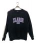 X-LARGE（エクストララージ）の古着「PANELED CREWNECK SWEAT」｜ブラック