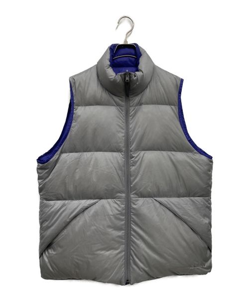 MARMOT（マーモット）Marmot  (マーモット) Ships (シップス) PERTEX(R) QUANTUM Reversible Down Vest/TOMUJL82SP/ダウンベスト グレー×ブルー サイズ:Mの古着・服飾アイテム