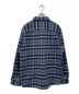 A.P.C. (アー・ペー・セー) ウールチェックシャツ ネイビー サイズ:M：7800円