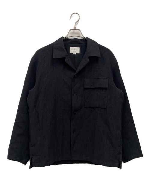 STILL BY HAND（スティルバイハンド）STILL BY HAND (スティルバイハンド) Wool Linen 1 Pocket Coverall/BL05203 グレー サイズ:48の古着・服飾アイテム