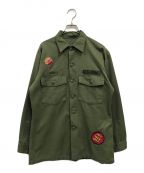 US ARMYユーエスアーミー）の古着「ユーティリティーシャツ/ミリタリーシャツ」｜カーキ