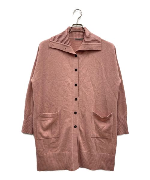 theory luxe（セオリーリュクス）theory luxe (セオリーリュクス) Essential Cashmere Simone カシミヤロングカーディガン 03-1403781-210-038 ピンク サイズ:38の古着・服飾アイテム