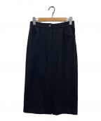 theoryセオリー）の古着「Double Knit LT N CL Midi Skirt」｜ブラック