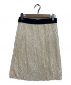 MM6 Maison Margielaエムエムシックス メゾンマルジェラ）の古着「総柄スカート」｜ベージュ