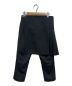 BLACK COMME des GARCONS（ブラックコムデギャルソン）の古着「スカートドッキングパンツ」｜ネイビー