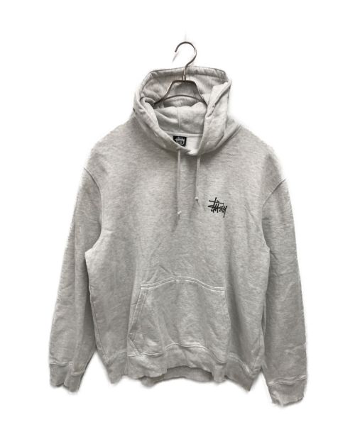 stussy（ステューシー）stussy (ステューシー) BASIC STUSSY HOOD /プルオーバーパーカー グレー サイズ:ＸＬの古着・服飾アイテム