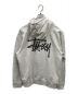 stussy (ステューシー) BASIC STUSSY HOOD /プルオーバーパーカー グレー サイズ:ＸＬ：7800円