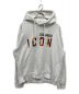 DSQUARED2（ディースクエアード）の古着「ICON SUNSET HOODIE」｜ホワイト