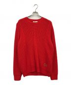 GUCCIグッチ）の古着「RED CABLE-KNIT SWEATER/ケーブルニット/ニット/597732 XKA4K」｜レッド