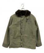 French Navyフランス海軍）の古着「Deck Jacket/ 70-80年代 /eclairジップ /COULANGE MAYENNE」｜オリーブ