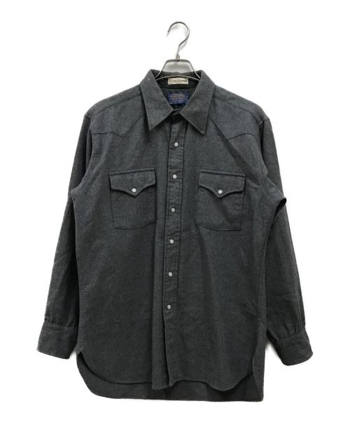 PENDLETON（ペンドルトン）PENDLETON (ペンドルトン) ウールウエスタンシャツ グレー サイズ:Lの古着・服飾アイテム