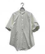 Lourenローレン）の古着「puffsleeve stand collar shirt」｜ホワイト