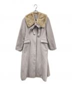 HER LIP TOハーリップトゥ）の古着「Mirage Tippet Long Coat/1224307091/ロングコート」｜グレー