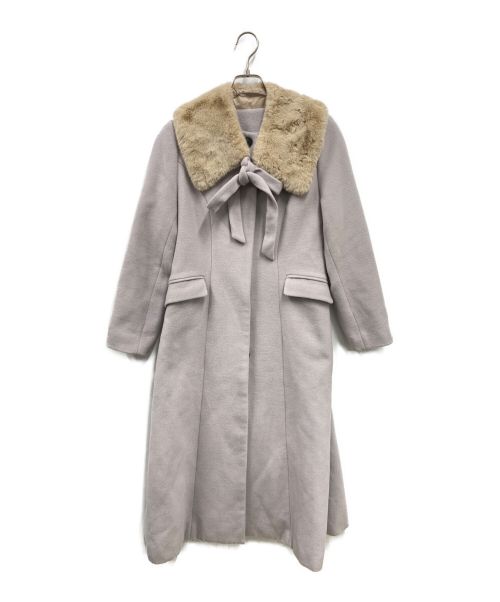 HER LIP TO（ハーリップトゥ）Her lip to (ハーリップトゥ) Mirage Tippet Long Coat/1224307091/ロングコート グレー サイズ:Mの古着・服飾アイテム