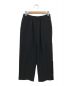 m’s braque（エムズ ブラック）の古着「PLEATED TRACK PANTS」｜ブラック