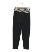 BORDERS at BALCONYボーダーズアットバルコニー）の古着「TAPERED PANTS」｜ブラック