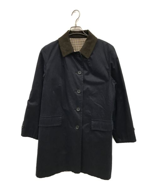 Aquascutum（アクアスキュータム）Aquascutum (アクアスキュータム) リバーシブルコート ネイビー サイズ:不明の古着・服飾アイテム