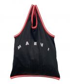 MARNIマルニ）の古着「BLACK BASKET TANK TOP SHOPPING BAG/ハンドバッグ/メッシュバッグ」｜ブラック