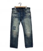 POLO RALPH LAURENポロ・ラルフローレン）の古着「CLASSIC FIT DISTRESSED SELVEDGE JEAN」｜インディゴ