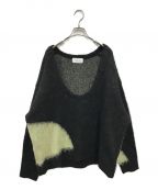 Knuth Marfクヌースマーフ）の古着「Uneck knit pullover/KM23SUG14」｜ブラック