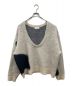 knuth marf（クヌースマーフ）の古着「Uneck knit pullover/KM22AG09」｜ベージュ