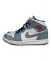 NIKE (ナイキ) AIR JORDAN 1 MID SE FRENCH BLUE/FIRE RED-WHITE-LT STEEL GREY/DN3706-401 ブルー サイズ:27：15800円