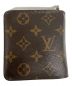 LOUIS VUITTON (ルイ ヴィトン) 2つ折り財布/M61667/	CA0069/コンパクトジップ/モノグラム ブラウン：15000円