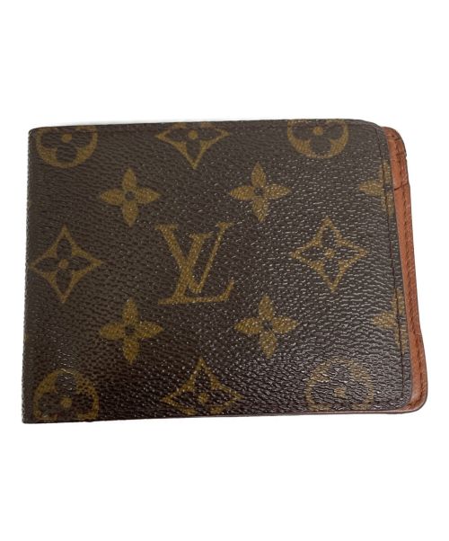 LOUIS VUITTON（ルイ ヴィトン）LOUIS VUITTON (ルイ ヴィトン) 2つ折り財布/	M60895/モノグラム/ポルトフォイユ ミュルティプル ブラウンの古着・服飾アイテム