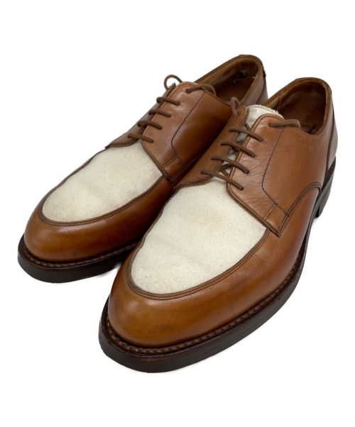 Crockett & Jones（クロケット＆ジョーンズ）Crockett & Jones (クロケット＆ジョーンズ) POLO RALPH LAUREN (ポロ・ラルフローレン) Uチップシューズ ブラウン サイズ:25の古着・服飾アイテム