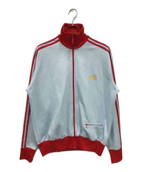 adidas Originals（アディダスオリジナル）adidas Originals (アディダスオリジナル) トラックジャケット/60～70sワールドマークロゴ ブルー サイズ:XLの古着・服飾アイテム