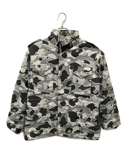 A BATHING APE（アベイシングエイプ）A BATHING APE (アベイシングエイプ) カモ柄ジャケット/90S グレー サイズ:Mの古着・服飾アイテム