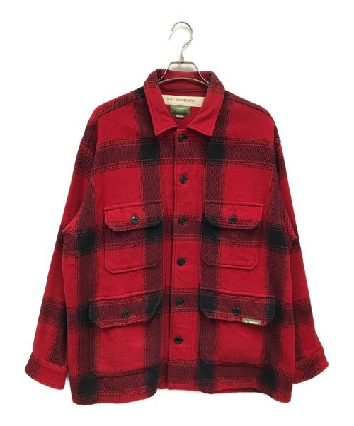 AVIREX（アヴィレックス）AVIREX (アヴィレックス) H.A. A-1 チェックジャケット/ H.A. A-1 CHECK JACKET/783-2220012 レッド サイズ:3の古着・服飾アイテム