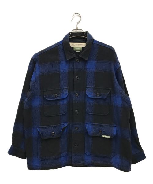 AVIREX（アヴィレックス）AVIREX (アヴィレックス) H.A. A-1 チェックジャケット/H.A. A-1 CHECK JACKET/783-2220012 ブルー サイズ:3の古着・服飾アイテム