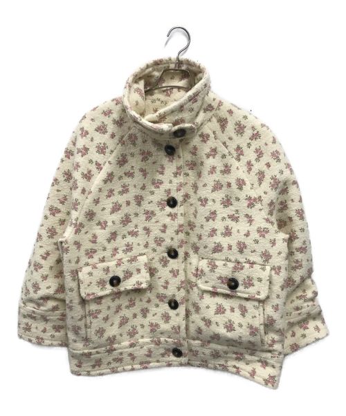 SEZANE（セザンヌ）SEZANE (セザンヌ) フラワースタンドカラージャケット ベージュ サイズ:40 未使用品の古着・服飾アイテム