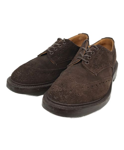 Tricker's（トリッカーズ）Tricker's (トリッカーズ) スエード ウィングチップブーツ/M5095 ブラウン サイズ:7Hの古着・服飾アイテム