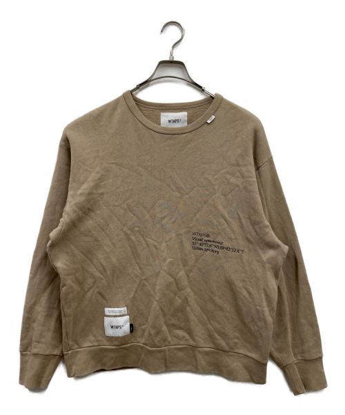 WTAPS（ダブルタップス）WTAPS (ダブルタップス) INSECT CREW NECK スウェット ベージュ サイズ:01の古着・服飾アイテム